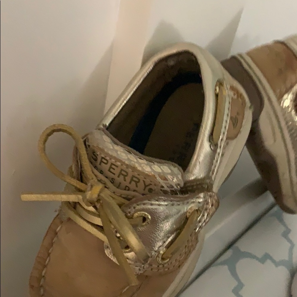 Gold Bluefish Jr. Sperry Boat Shoes - Picture 3 of 5
